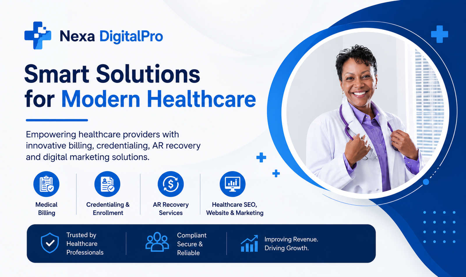 Medical Billing, Credentialing & AR Recovery Services | Healthcare SEO, Website & Marketing